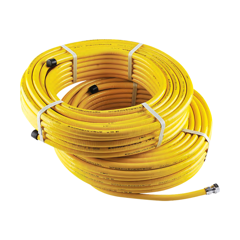 Keluli tahan karat Gas Gas Hose-retardant-retardant PVC bersalut ZLR-03