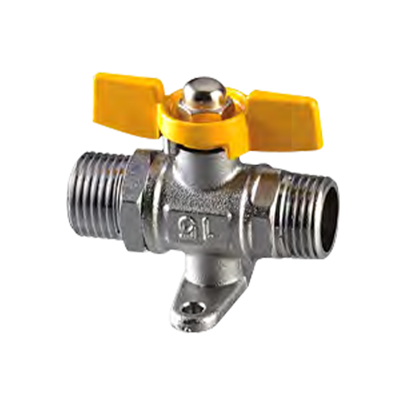 Injap bola benang luaran berganda dengan asas